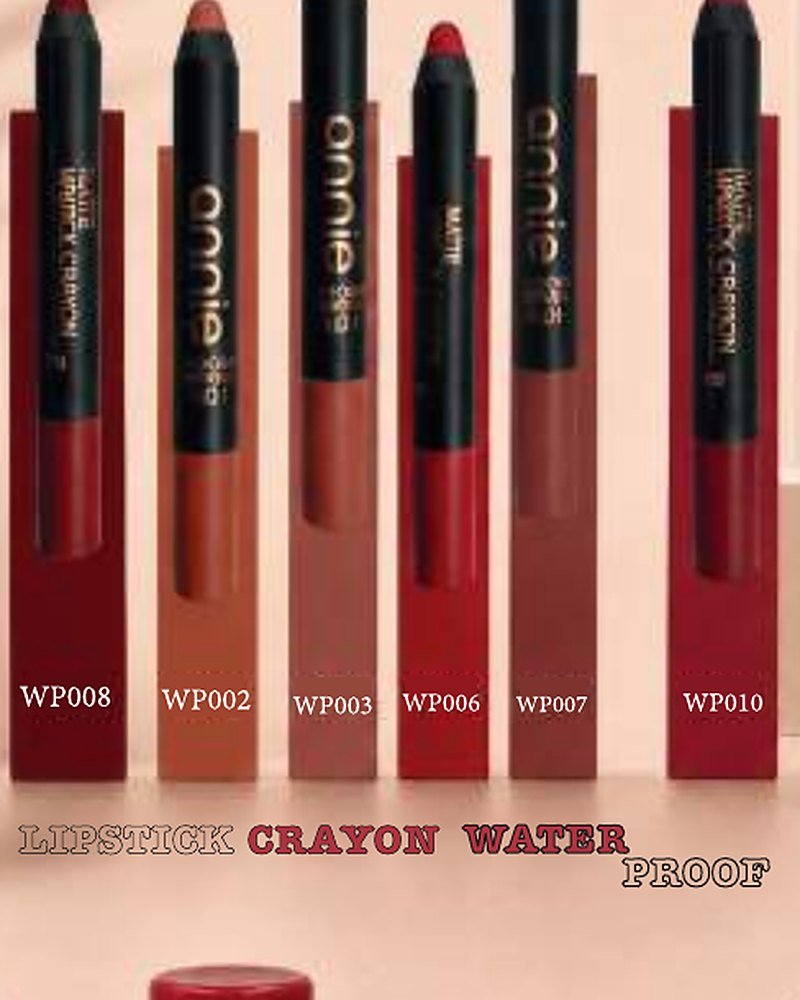 Rouges à lèvres crayons Annie waterproof